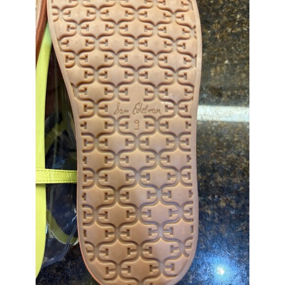 Sam Edelman Naomi Thing Sandal Lime Croc Size 9 NEW - Picture 7 of 10